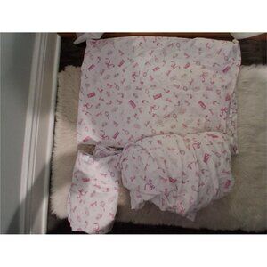 Pottery Barn Kids twin sheets Barbie Organic Cotton flat fitted pillowcase